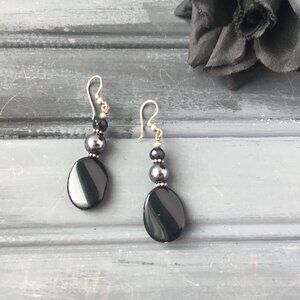 Black Dangly Earrings